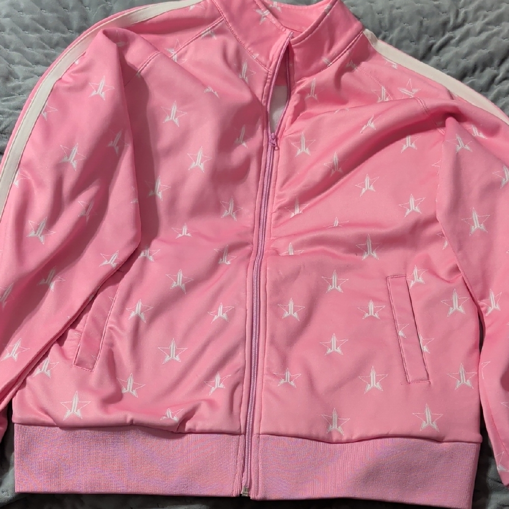 Baby Pink Jeffree Star Track Jacket 2XL